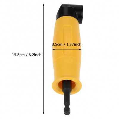 90 Degree Screwdriver Angle Hex Shank Extension Drill Bit Socket Holder Adapter Sleeve Power Attachment Tool Right Angle Adapter